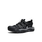 Men's Newport Leather Sandal  |  Black/Steel Grey