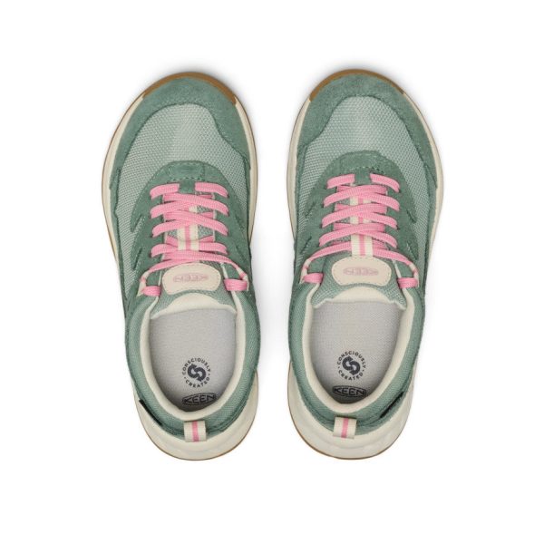 Big Kids' Hightrail Waterproof Hiking Shoe  |  Lily Pad/Cashmere Rose