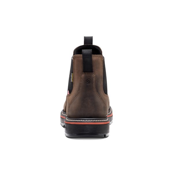 Men's Liberty Chelsea 90° Heel Work Boot (Soft Toe)  |  Coffee Bean/Black