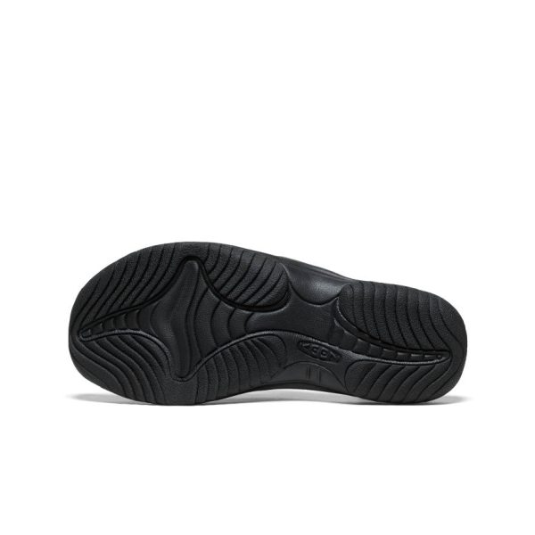Men's Waimea Leather Flip-Flop  |  Black/Black