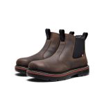 Men's Liberty Chelsea 90° Heel Work Boot (Soft Toe)  |  Coffee Bean/Black