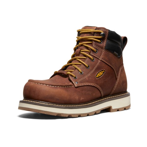 Men's Cincinnati 6 Waterproof 90?? Heel Boot (Carbon Toe)  |  Tuscan Red/Sandshell
