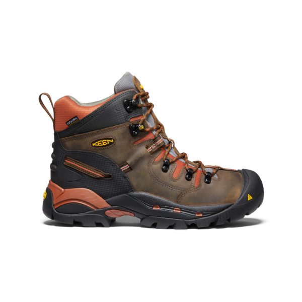 Men's Pittsburgh 6 Waterproof Boot (Soft Toe)  |  Cascade Brown/Bombay Brown